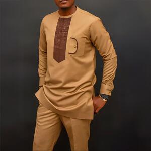 Nigerian Boy's Traditional with Royal Blue Gold Embroidery