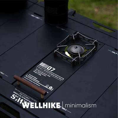 WELLHIKE户外露营IGT桌多功能野餐半单元蜘蛛炉架SOTO蜘蛛炉炉板