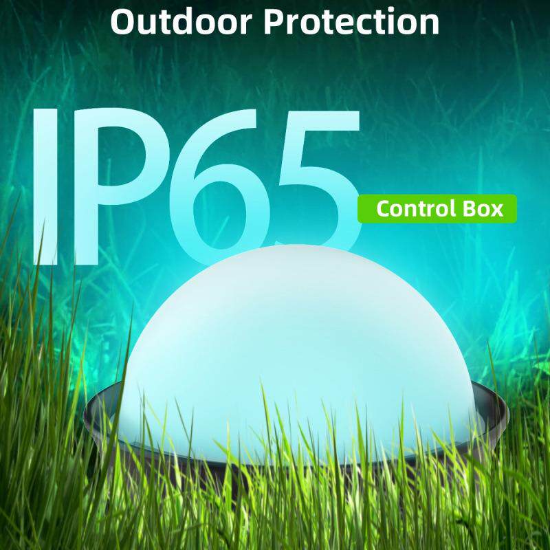 太阳能持续能源户外装饰草坪灯5050RGB小型太阳能庭院花园氛围灯