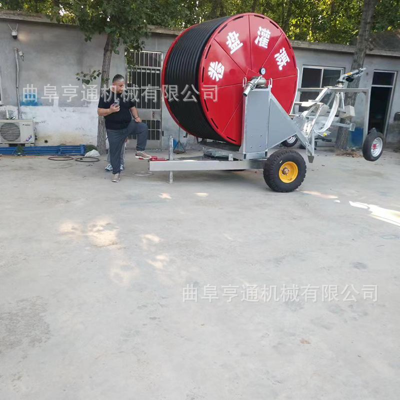 出口新疆喷灌机 75-400 75-450型水涡轮卷盘式喷灌机价格低廉
