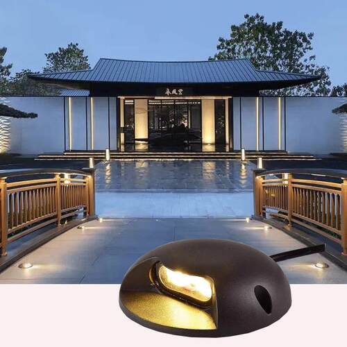 LED龟背地埋灯透光埋地灯户外防水步道灯侧发光台阶楼梯踏步灯24V