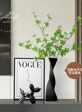 电视柜台面画 画极简艺术高级感家居客厅悬空入户门玄关绿植装饰
