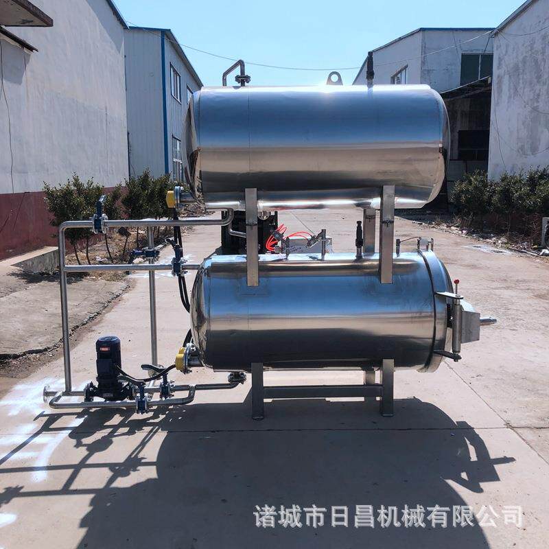 真空包装双层罐水浴高温灭菌釜粽子甜糯鲜食水果玉米高温杀菌锅
