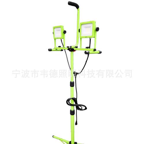 韦德双头100瓦LED工作灯带手提三脚架可伸缩1拖2立灯户外投光灯