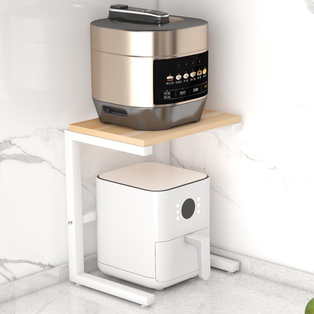 空气炸锅置物架厨房台面多功能家用电饭煲收纳架子可定制电器储物