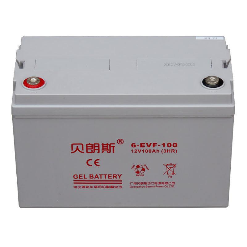 胶体免维护蓄电池6-EVF-100 电动汽车/托盘车/叉车电池12V100Ah