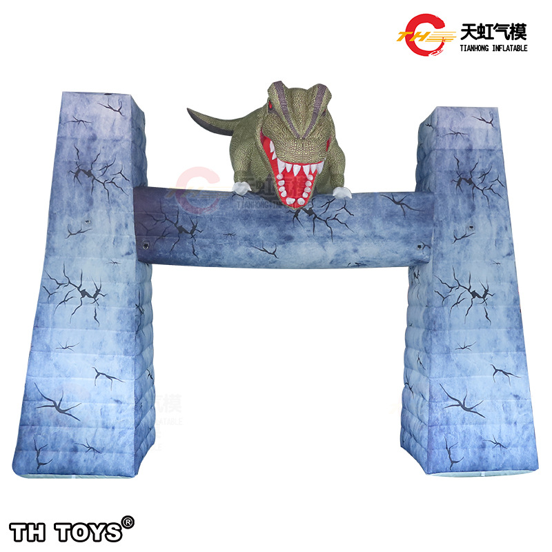 恐龙主题充气广告拱门 侏罗纪公园广场商场大件陈列摆件