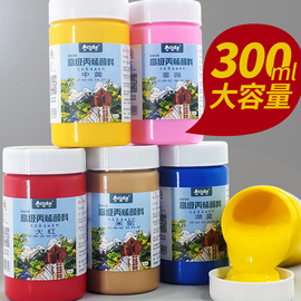 亚利达300ml丙烯画颜料防水轮胎绘画材料diy墙绘工具鞋子专用改鞋颜料套装笔，百喜图色彩手绘画鞋涂鸦儿童丙烯