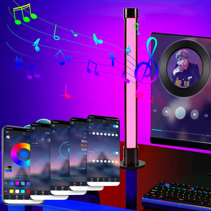 桌面音T654乐氛节奏灯音围声灯彩色控音频电拾竞房电脑音响音量拾