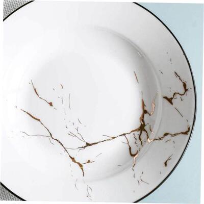 pure white round plates Dinner plate home cerami