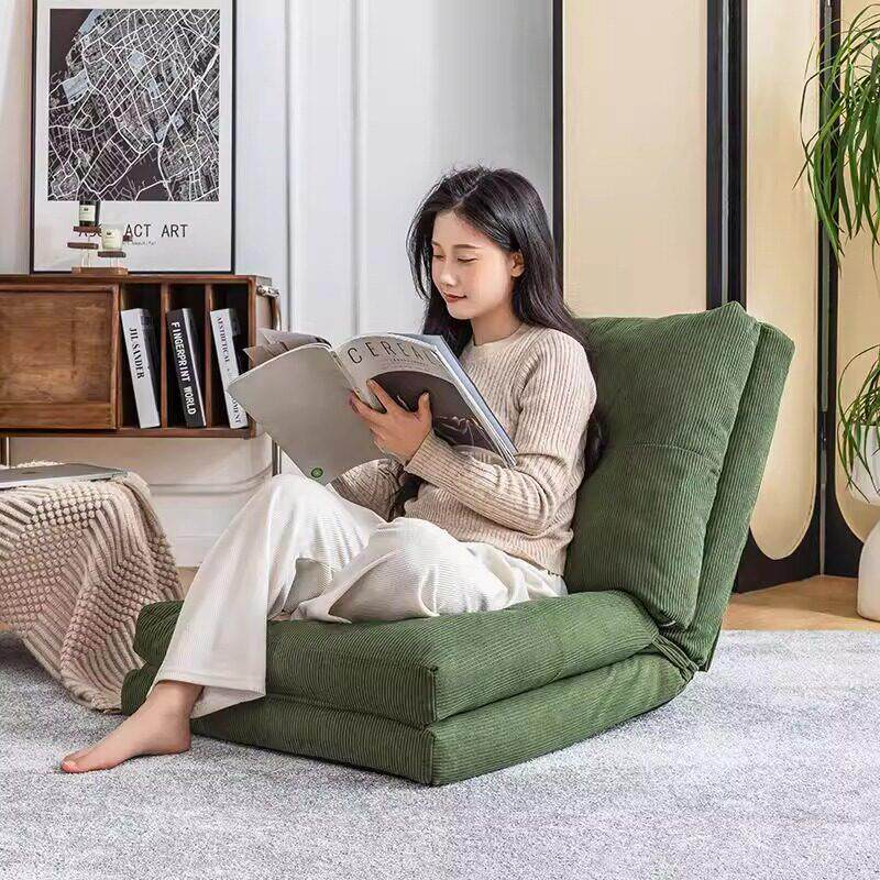 懒人沙发躺椅可折叠单人可躺可睡椅飘窗坐垫榻榻米沙发床卧室阳台