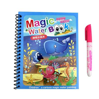 Hot Sale Reusable Magic Water Drawing Coloring Book Kids Sen