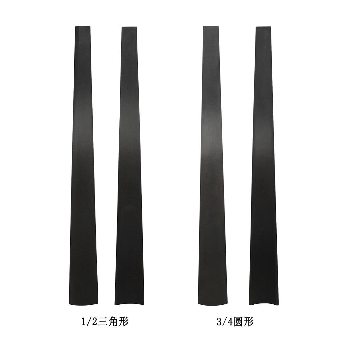 新品低音大贝司指板78cm乌木圆形三角形指板低音贝斯指板提琴配件