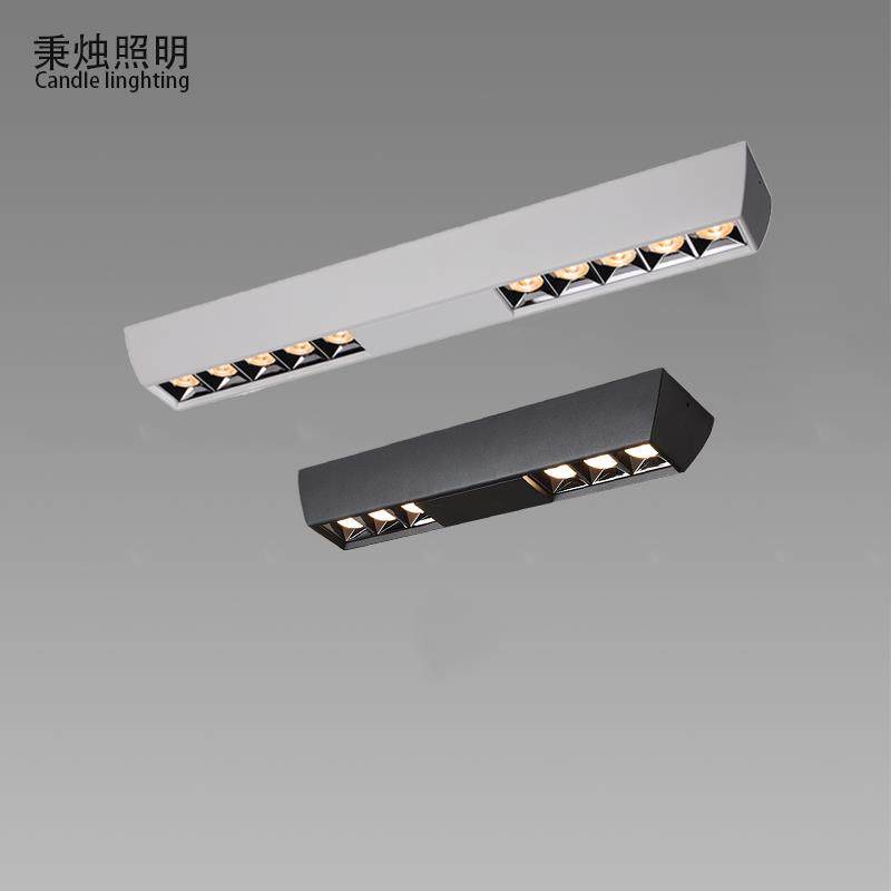 明装线 线性射灯无主灯客厅照明商用LED背景墙灯北欧超薄筒灯长条,家装灯饰光源,明装射灯,淘宝优惠券,粉丝福利购,淘宝优惠卷