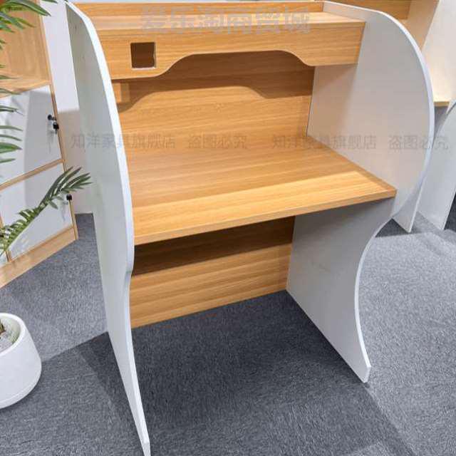 培训式隔断考研课桌椅学习桌子考研窄学习封闭式桌子自习室电脑沉