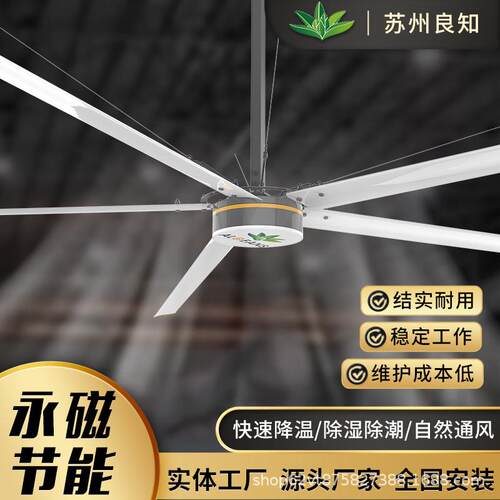 5叶7米3大型吊扇大功率吊扇工厂车间仓库篮球场电扇工业永磁吊扇