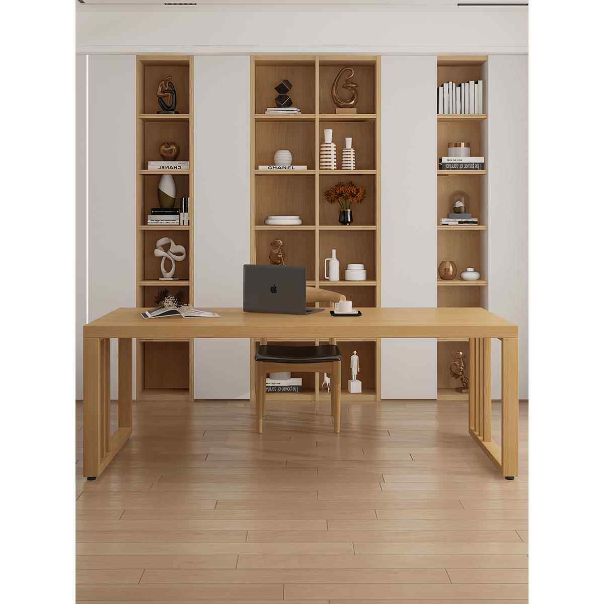 欧轻实木奢MSC大脑书桌简书约客厅双人电桌家用工作办公桌写字法