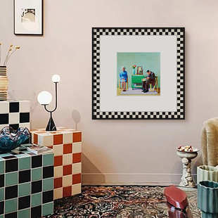 马蒂斯抽象派挂画小众艺术设计师款客厅样板间装饰画高级感油画壁