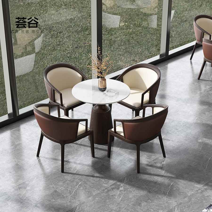 需定制售楼处洽谈桌椅组合新中式营销接待中心会客沙发会所酒店家