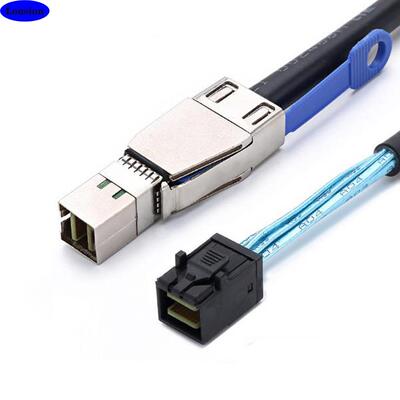 MiniSASHDSFF-8644带IC转SASHDSFF-8643服务器叠加连接线