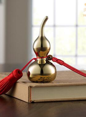 《好运铜葫芦》办公室桌面铜挂件 家居装饰工艺品