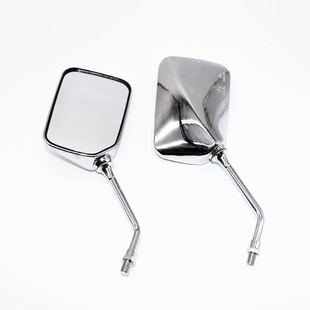 倒车镜春风踏板车反光镜10MM正正 电动车后视镜 摩托车改装 后视镜