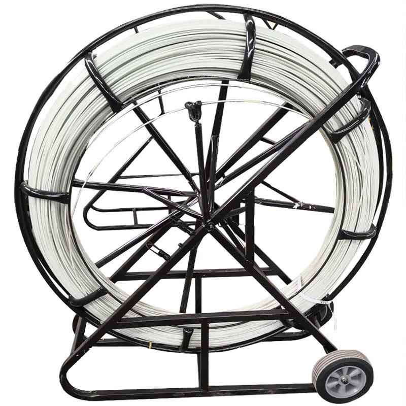 电工穿线工具玻璃钢管道穿线器引线器通信穿管器12#100米带架子