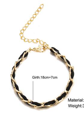 Chain bracelet girl网红设计感炼条手錬女欧美覆古小香风手錬