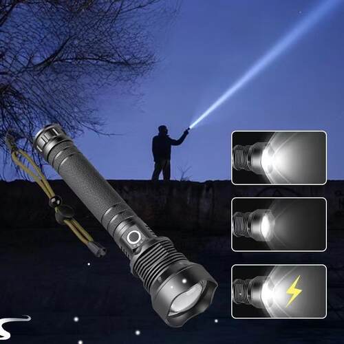 5000LM Zoomable XM-L T6 LED Flashlight Torch Light手电筒