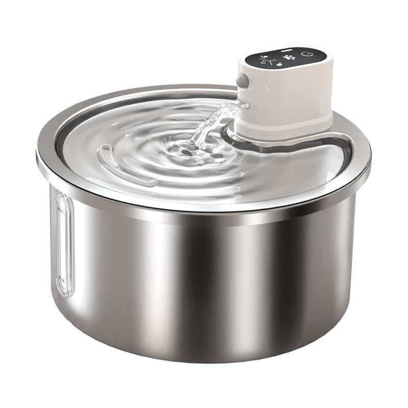 大容量无线水器3l自动猫咪饮水机插饮不活水宠物新款电恒温不锈钢