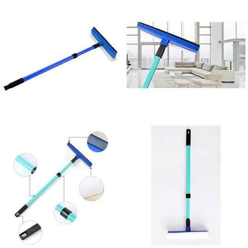 2 In 1 Telescopic Window Glass Cleaner Wiper Long Handle Spo