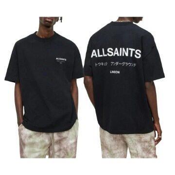 Unisex Men's Letter & Palm Tree Print Drop Shoulder Tee
