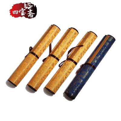 高档大悲咒空白方格宣纸轴轴书法创泾作挂蜡染卷宣纸县宣纸