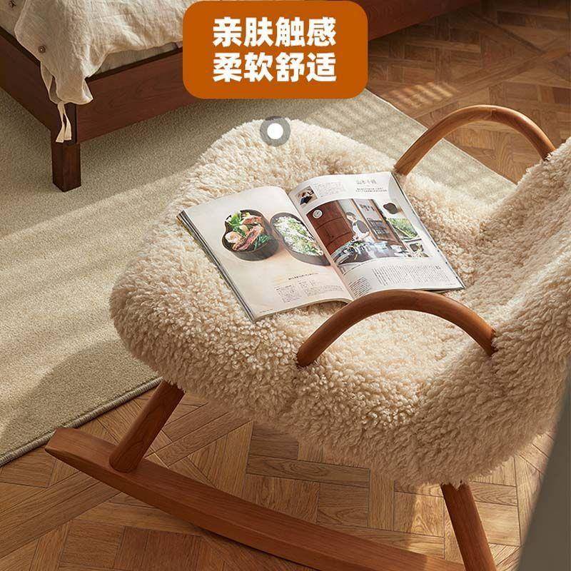 现代实木休闲桌椅组合小户型客厅阳台家用美式复古花纹轻奢沙发椅