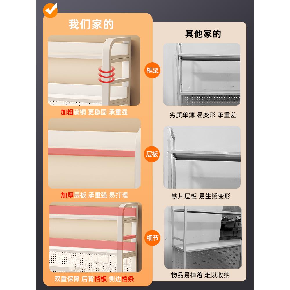 桌面物架置电脑桌桌上收子多层带洞洞板书架架学生电纳竞电竞风桌