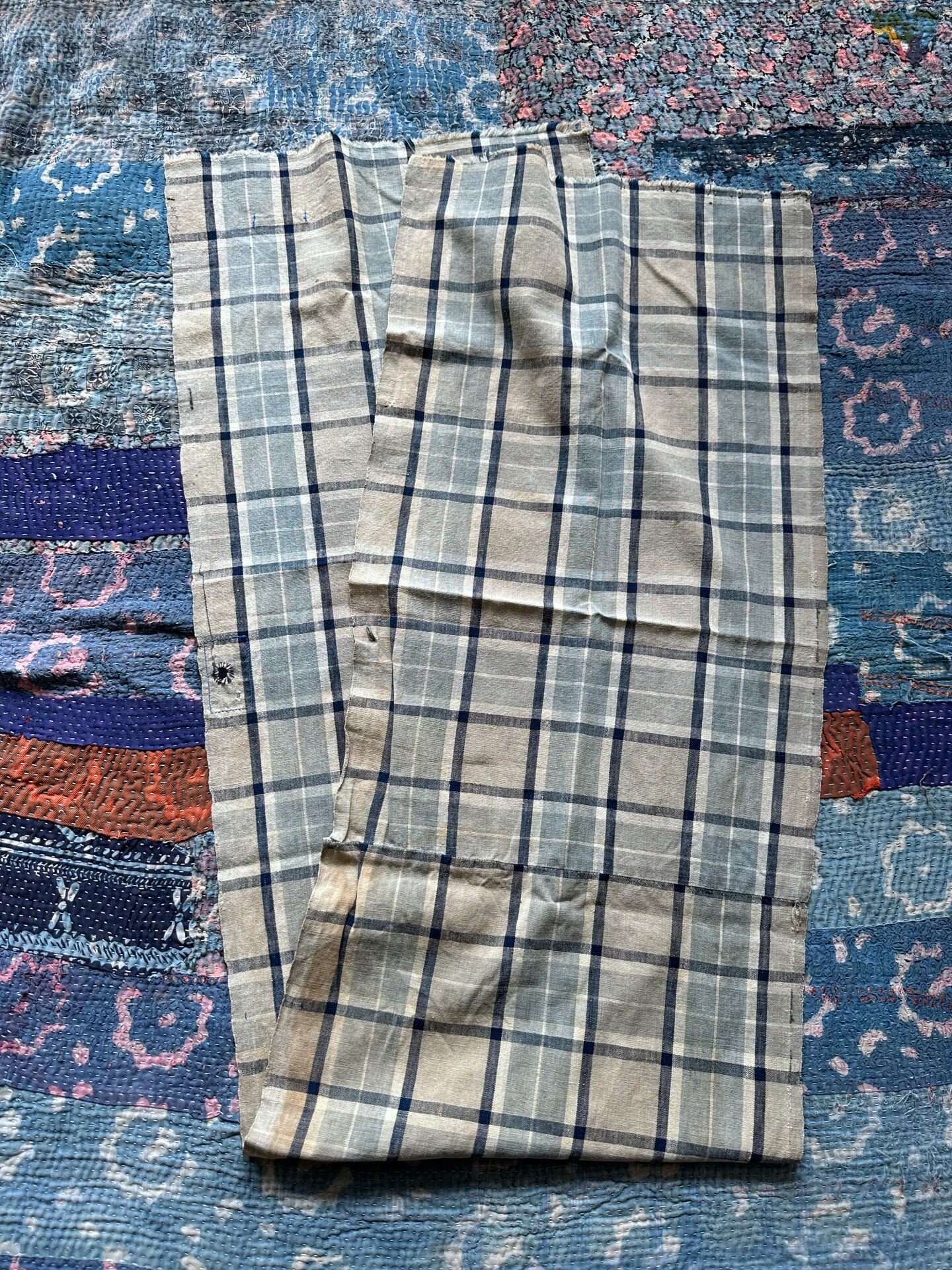 Mister Freedom Vintage Checkered Scarf — back