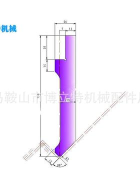 折弯机上刀模具 800mm（500）长 材料42CRMO 有现货