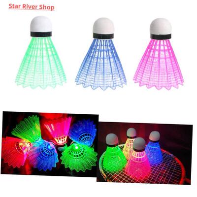 3pcs LED Badminton Ball Glowing Light Up Plastic Badminton S