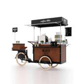 可骑行三轮自行车摆摊小吃商场咖啡车奶茶倒三轮烧烤夜市汉堡餐车