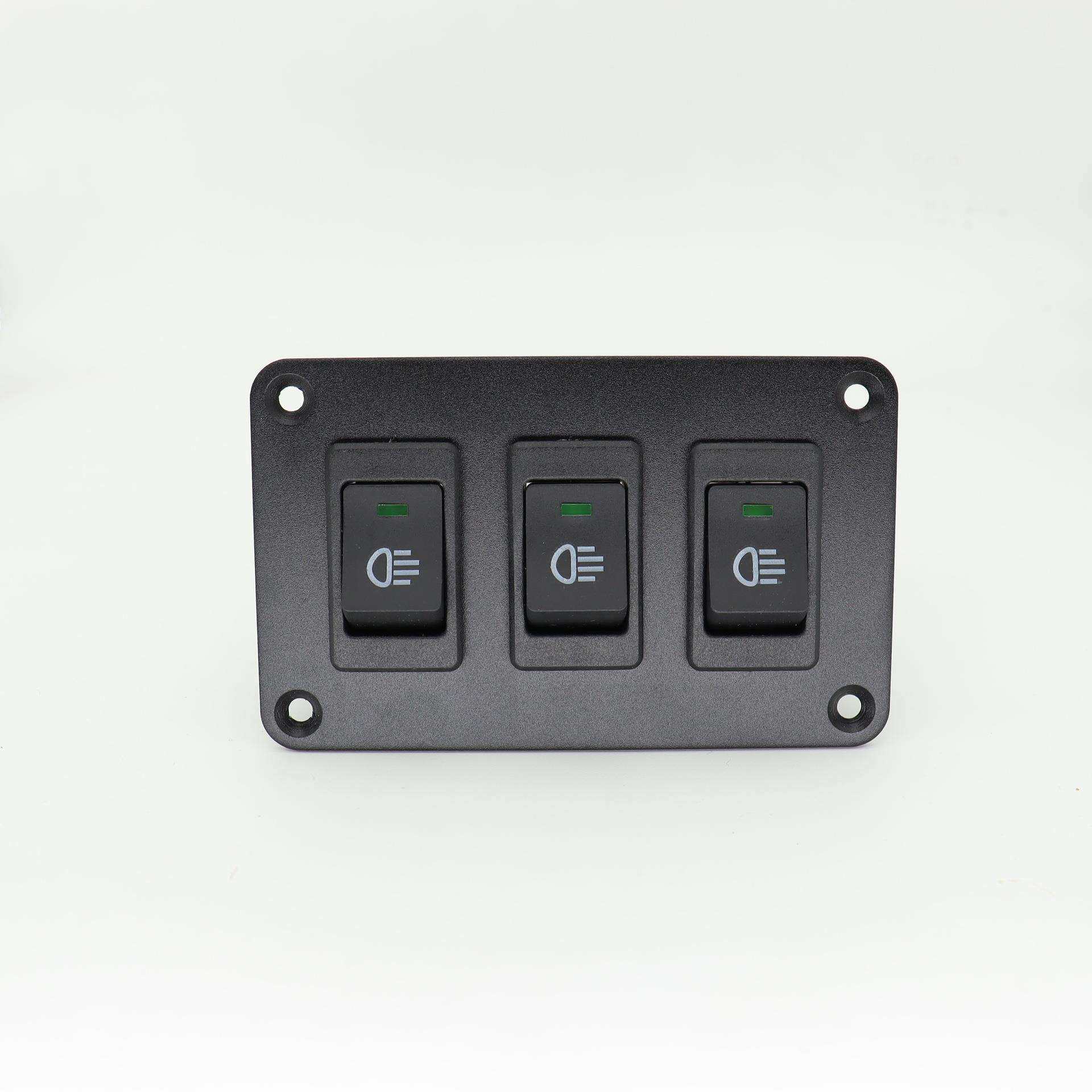 汽车开关雾灯开关赛车改装LED拨动组合开关房车改装 12V35A