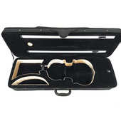 通灵 方盒带湿度表 优质牛津布小提琴黑米色泡沫方形琴盒