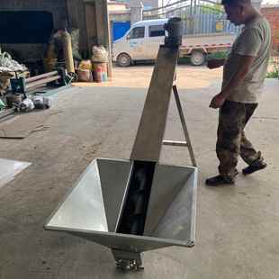 45度角倾斜螺杆式 提升机 加料机219有轴钢管绞龙提升机管式