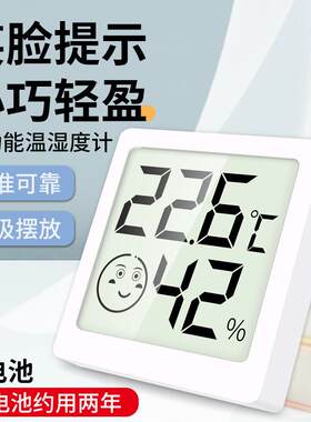 带温度的时钟客厅家里湿度计家用家居室内电子表检测干湿家庭时