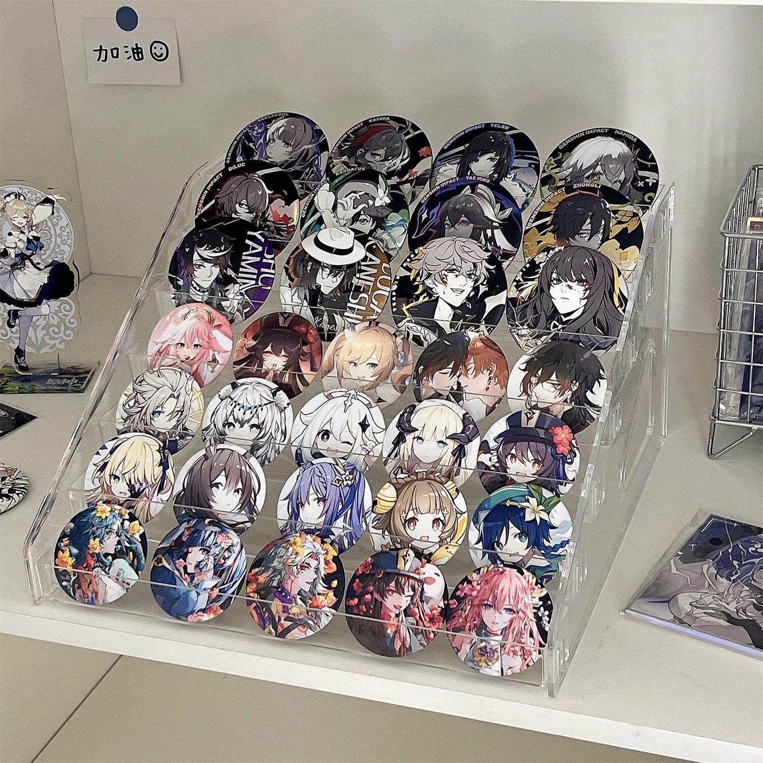 吧唧展示透明桌面桌面谷子首饰盒