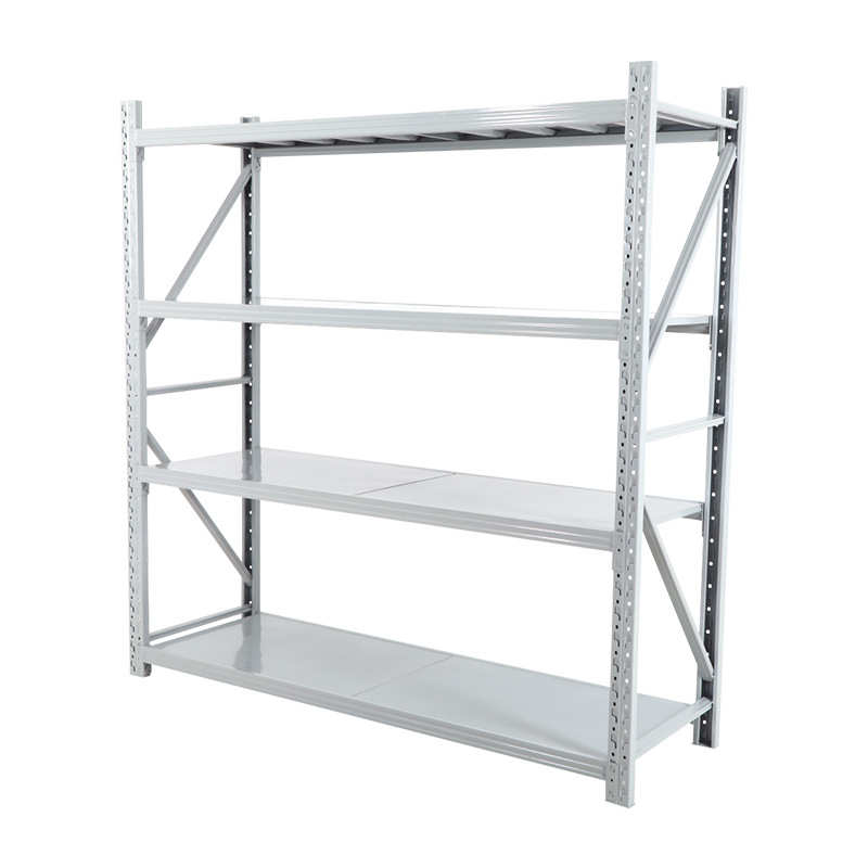 灰白色仓储货架置物架多层仓库货物架快递架子库房铁架家用储物架