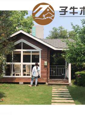 湖边度假木屋设计豪华木屋建造价格 环保休闲木屋自建房小别墅