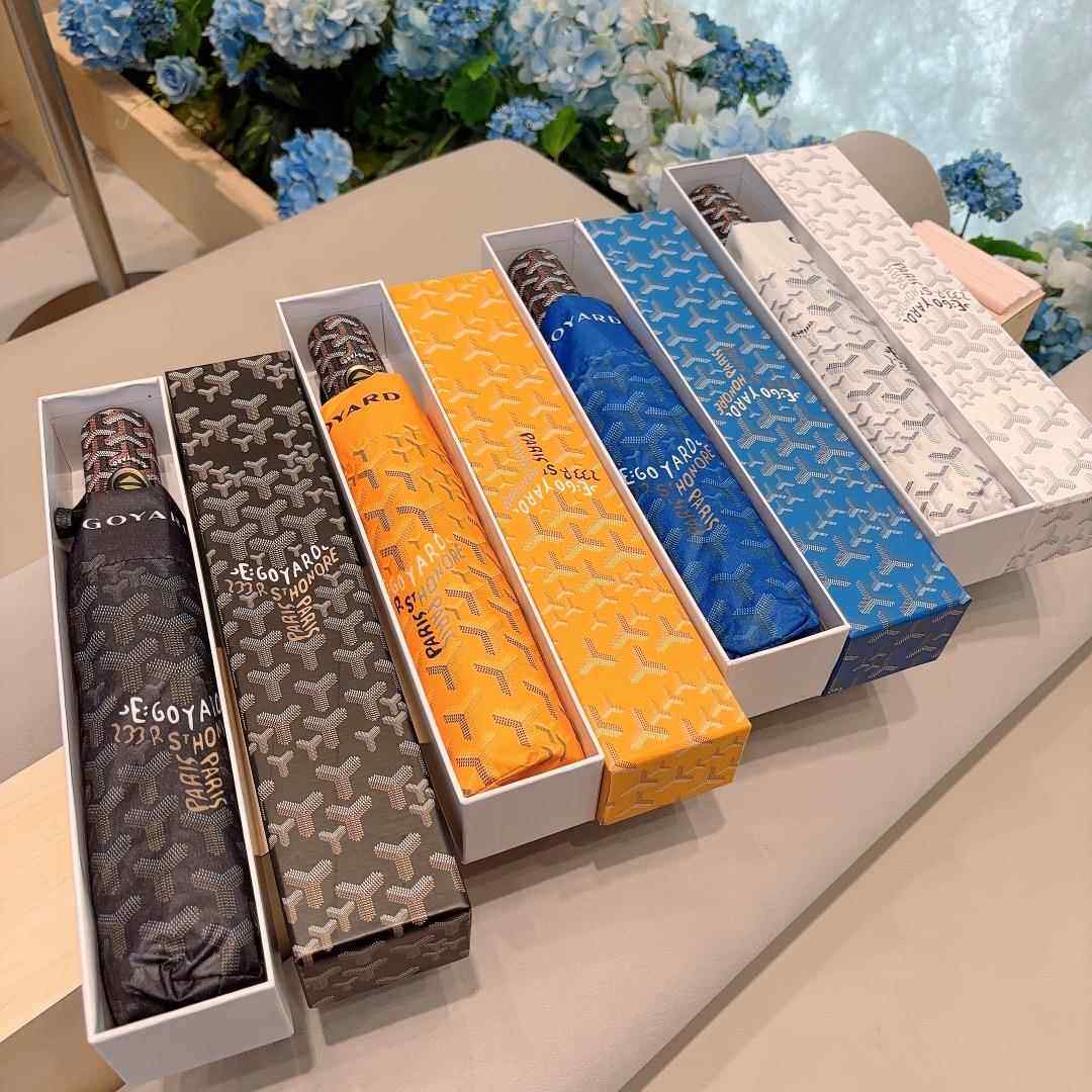 新款狗牙全自动晴雨两用伞网红五折便携黑胶防晒遮太阳轻奢礼品伞