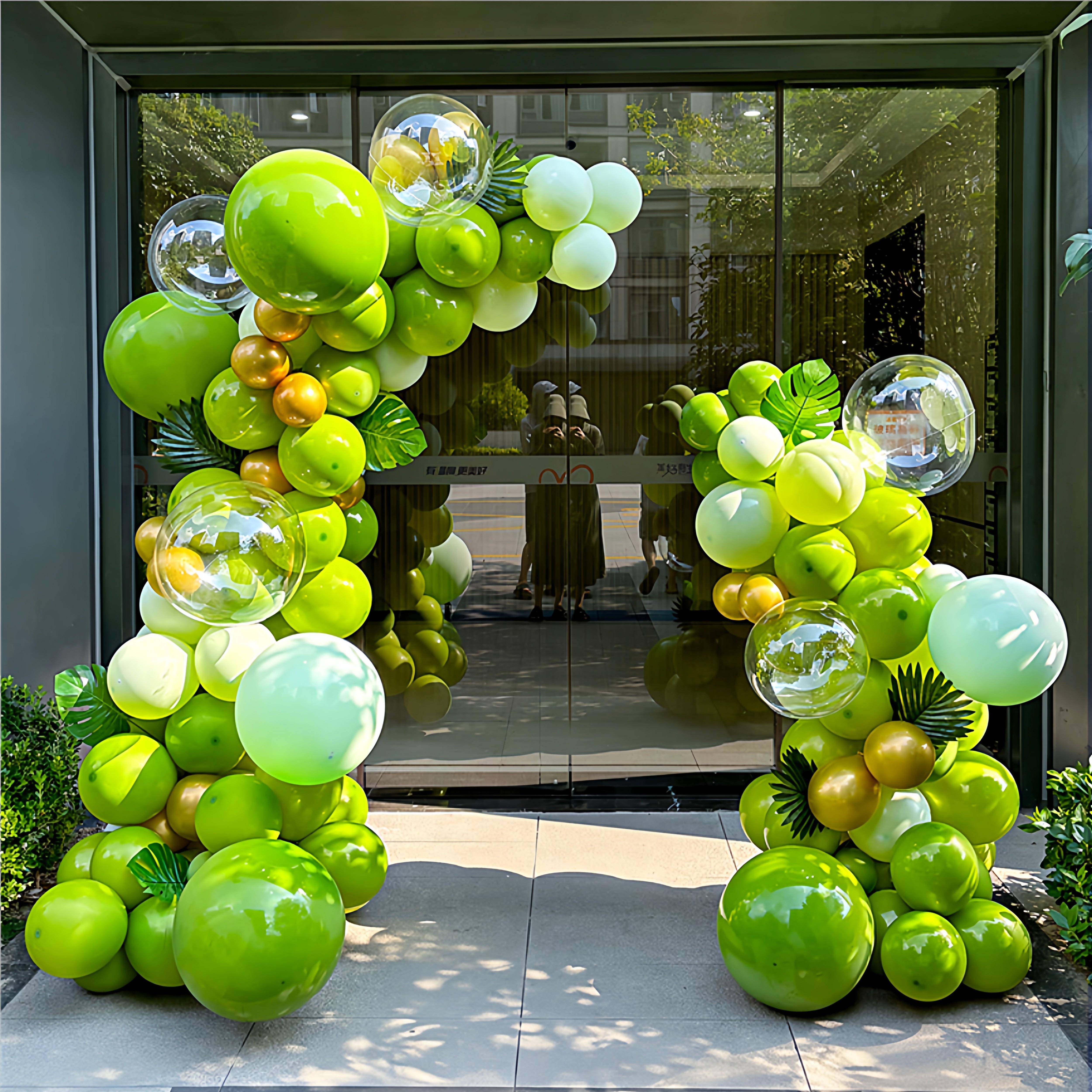 橄榄绿色开业庆典半拱门气球布置店铺商场周年活动场景装饰气球链,节庆用品/礼品,气球,淘宝优惠券,粉丝福利购,淘宝优惠卷