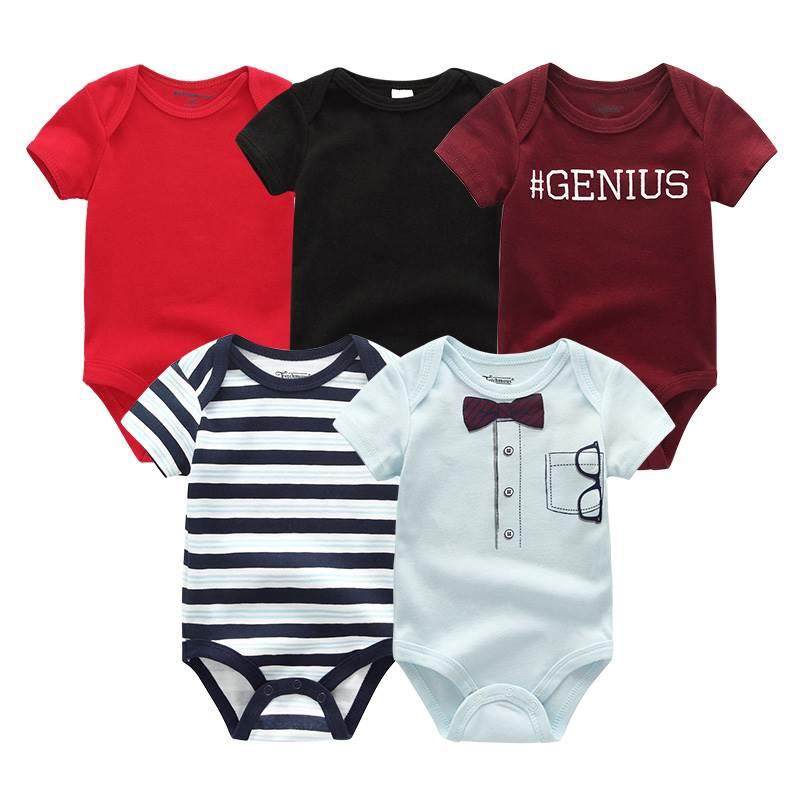 2023 Unisex 5PCS Baby Girl Clothes Cotton Bodysuits Newborn