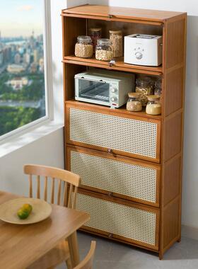 房用柜21W-SN-8品收地纳落多层碗柜客厅阳台置物架带门储物厨柜放